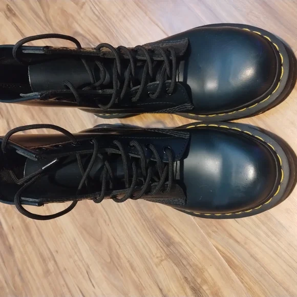 Dr. Martens Black Combat Boots - Picture 2 of 4